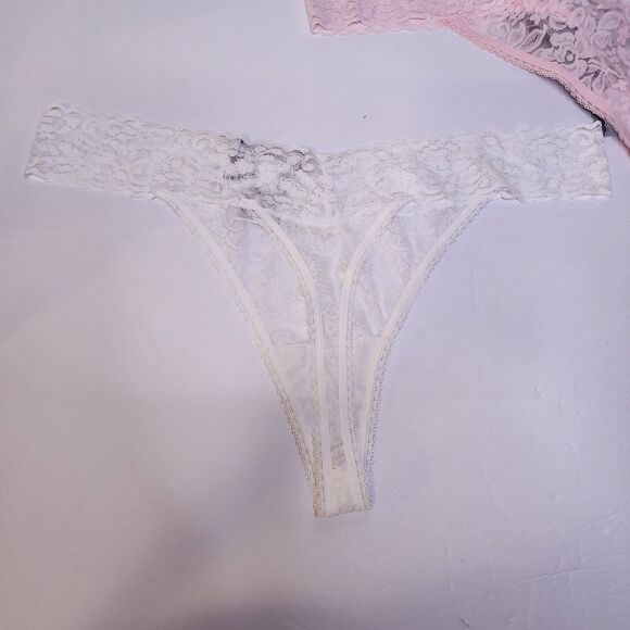 INC International Concepts Lace Thong Womens XXL Neutral Colors Set Of 5 - Picture 5 of 6